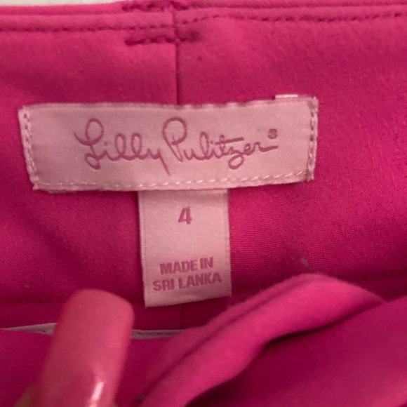 Lilly Pulitzer, very comfy, pink pants, size 4 - Picture 2 of 3